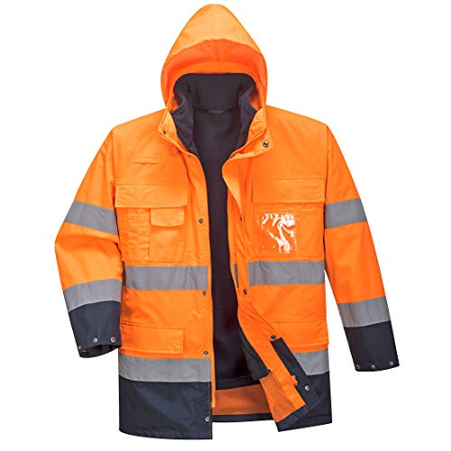 Veste haute visibilité homme Portwest S162 pour chantiers et extérieurs