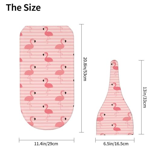 Image of Flamingo Newborn Swaddle Blanket for baby,Unisex Baby Stuff,Soft for Boys Girls, with Beanie hat Set, Baby Swaddle Wrap for Baby Shower Infant