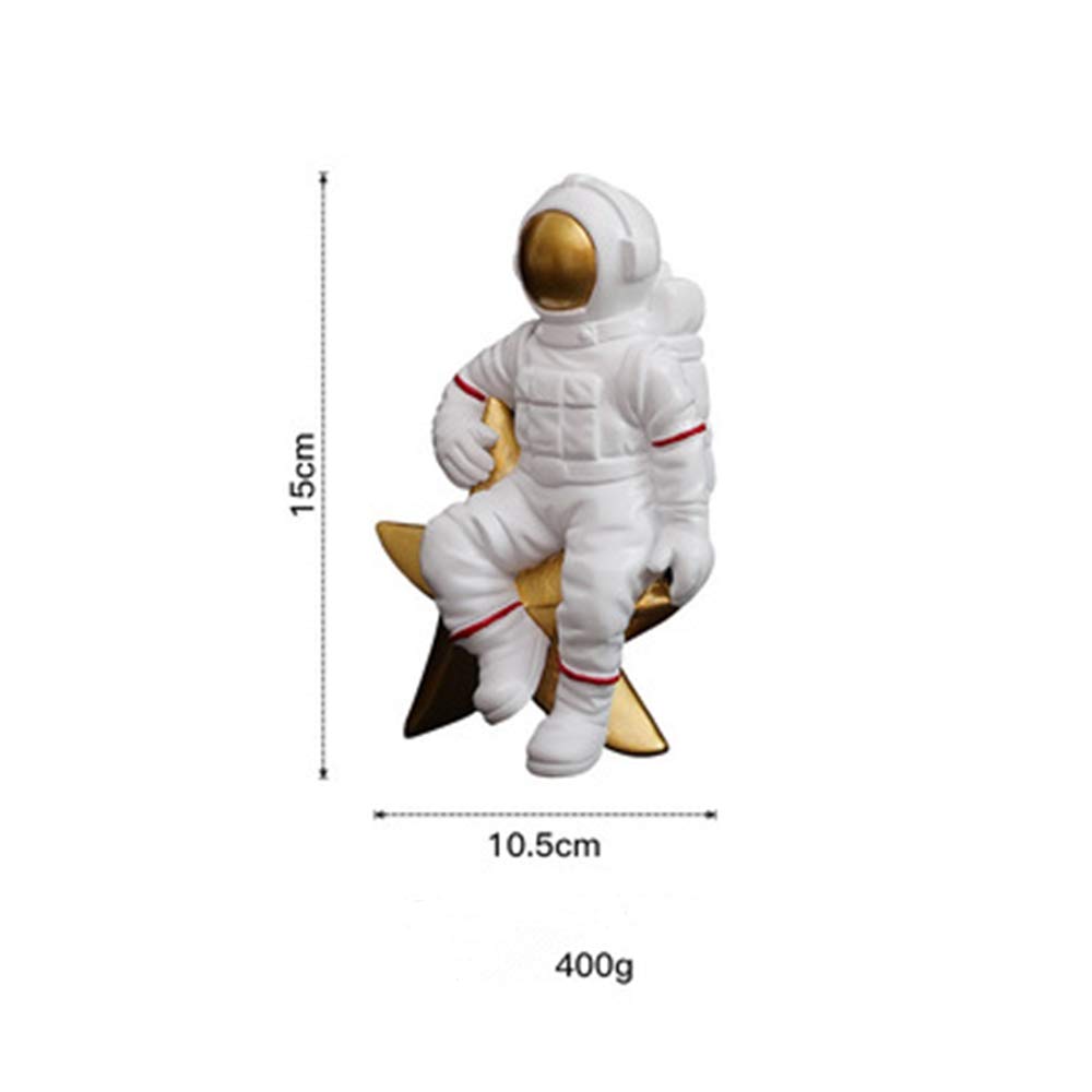 Styl skandynawski statua astronauta figurka śliczny astronauta statuetka rzeźba kreatywny nowoczesny wystrój domu szafka pod telewizor do salonu pokój dziecięcy miękkie ozdoby do dekoracji meble, 3 (