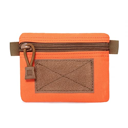 MiOYOOW Mini Bolsa Táctica Molle, Llavero Impermeable de Nylon Monedero Monedero Carteras con Cremallera para Cambios de Llave Tarjeta de Identificación Cover