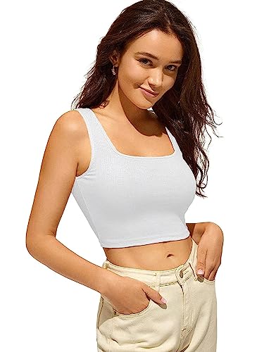 Image of Women's Cotton Strechable Tank Tops /Croptops
