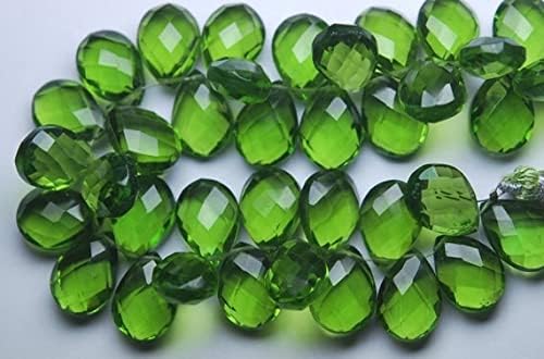 Vessonite quartz briolette poire 10x14mm pour composer un cadeau mémorable - 3