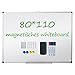 Produktbild XIWODE Whiteboard mit Stiftablage, Pinnwand Tafel, Magnettafel, beschreibbar und magnetisch, mit kratzfeste Oberfläche, 110cm x 80cm, metal frame, dry erase, writting board