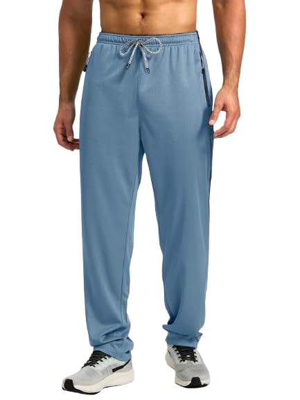 Image of Pinkmint Men's Spandex Track Pant ll Stylish Regular Fit Track with Side Zip Pocket ll Gym Wear ll Yoga ll Sports (Pack of 1 | Available in Plus Size)