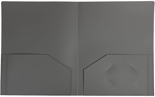 Miniatura 223 de JAM PAPER Heavy Duty Plastic Two Pocket Extra Tough School Folders - Blue - 6/Pack