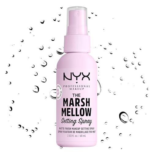 NYX PROFESSIONAL MAKEUP Marshmellow Makeup Setting Spray, Matte Setting Spray Mist for 16HR Make Up Wear - Long-Lasting, Vegan Formula