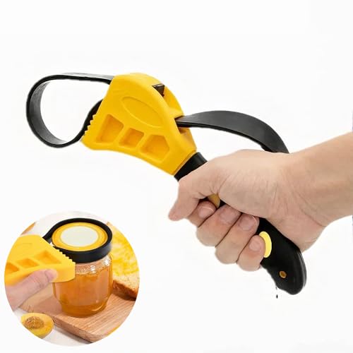 Rubber Strap Wrench Multi-Purpose Wrench Jar Opener Adjustable Plumbers Tools for Pipes Oil Filter Shower Head & DIY Plumbing