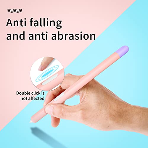 for Samsung Galaxy Tab S7/S7 FE/S7 Plus/S8/S8 Plus/S8 Ultra /S9 /S9 Plus/ s9 Ultra Tablet Pencil Case Cover S Pen Bag Non-slip Protection Silicone Sleeve(Black, for Tab S7 S7Plus S8)