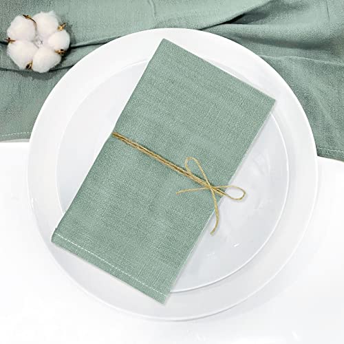 Servilletas de Tela, 6 servilletas de Lino 40 x 40 cm, Servilletas de Tela para decoración de Mesa,...