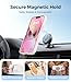 AOTESIER Magnetic for iPhone 13 Case, [Compatible with MagSafe][Military Shockproof Protection] Food Grade Silicone Case with Soft Anti-Scratch Microfiber Lining, 6.1 inch, Chalk Pink