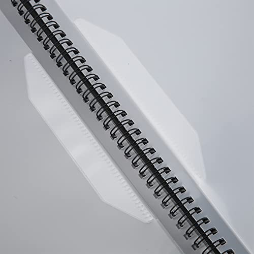 Muziekbestandsmap Houder voor Bladmuziek 4 Pagina's 180° Openen Uitvouwen Spiraalbinding A4 40 Plastic Zakken… - Image 5