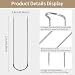 100 Pcs U Shaped Fork Pins,Pins for Crafts,Sewing Pin,Stainless Steel Double Blocking Pin for Quilting,Sewing,Jewelry Display Shadow Box Crafts,Multipurpose Straight U Pin