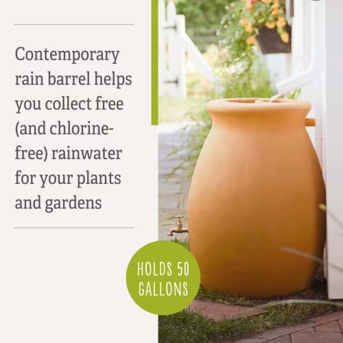 Gardener'S Supply Company 81003 50 Gallon Rainwater Collection Urn | Outdoor Rain Catcher Barrel thumb #5