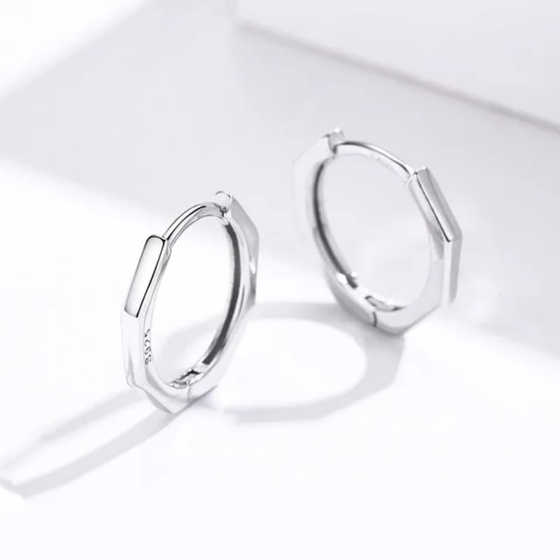 Image of SALTY ALPHA Anti Tarnish Classic Earrings for Men | Ear Hoop for Man | Stylish Fashion Jewellery Accessories for Boys | Minimal Jewelry | Ideal for Gifting | Gift for Diwali, Christmas, Marriage, Birthday