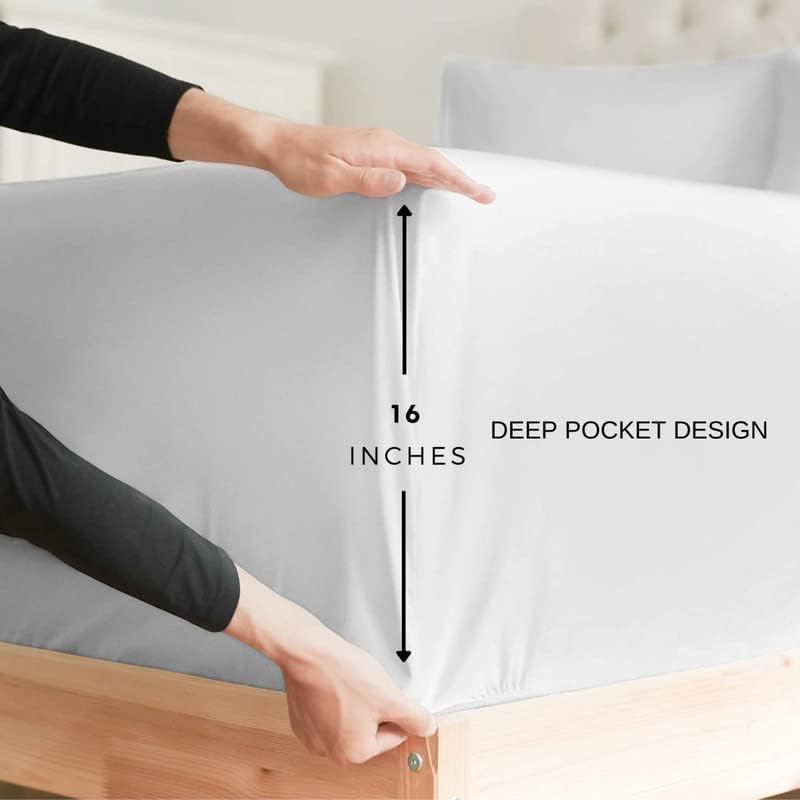 Miniatura 7 de Eagle Sheets Queen - Sábanas y fundas de almohada de Navidad - 100% microfibra, estampado de alta cantidad de hilos, sábana encimera, sábana bajera