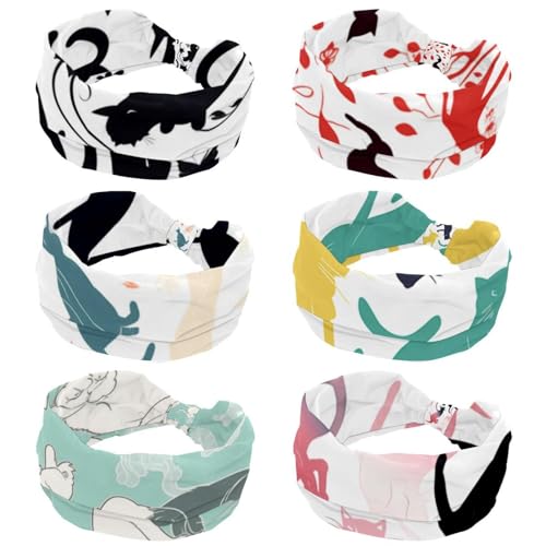 Bandeaux larges chats femme blanc pour retenir les cheveux sans douleur ni glissement