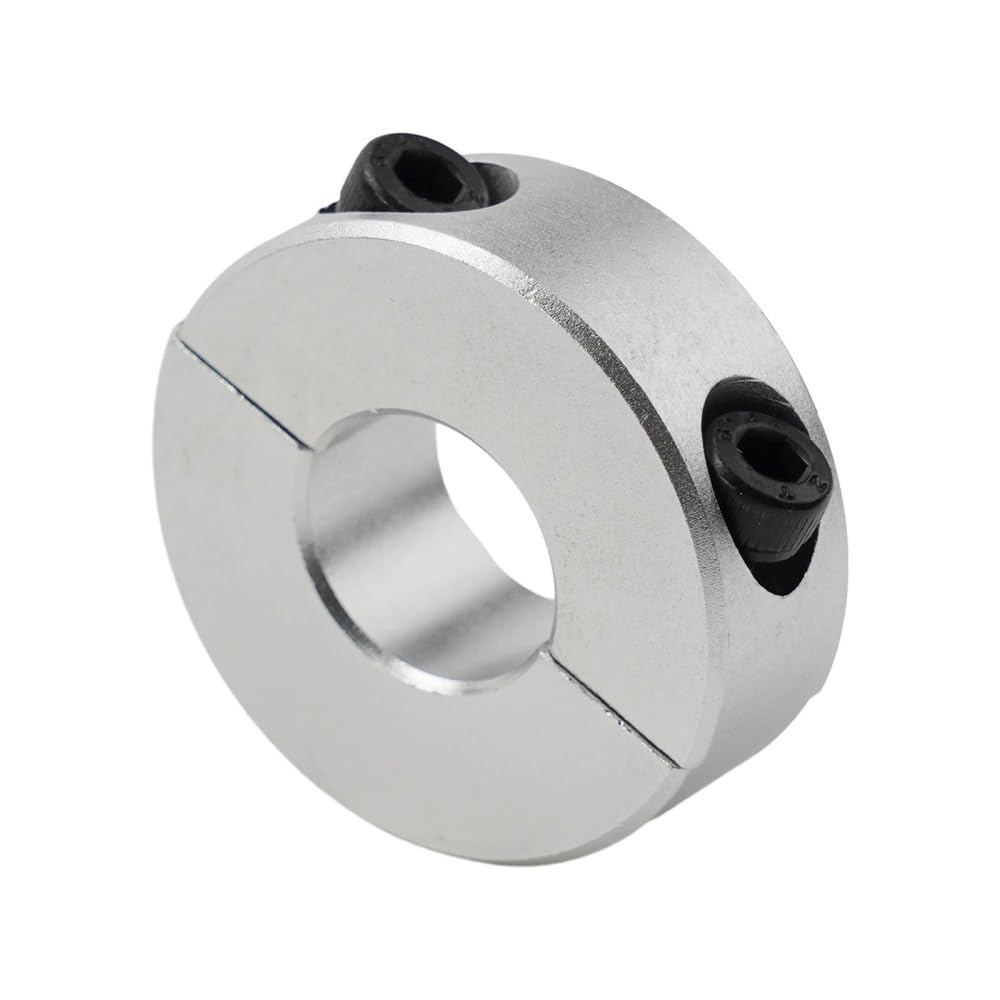 Drill Depth Stop Aluminum Alloy Fixed Ring with Screw, Clamp Collar Double Split, Shaft Adjustment Type 1pc(25mm)