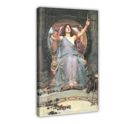Impression sur toile Circe John William Waterhouse - Décoration murale avec cadre - 20x30 cm