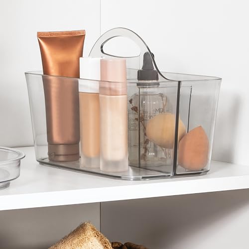 Boîtes de rangement à 4 compartiments iDesign transparentes avec poignée lot de 2 - 4