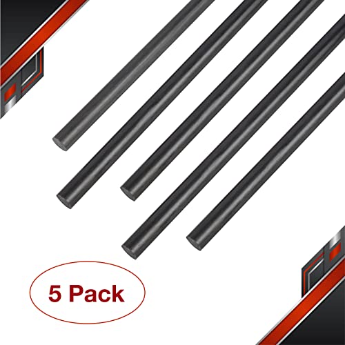 Fancywing FW-AD0009-5PCS 400Mmx 1.0Mm 1.5Mm 2.0Mm 2.5Mm 3.0Mm 4.0Mm 5.0Mm 5 Pcs Carbon Fiber Rod thumb #1