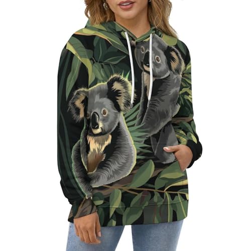 Pullover Feuille Verte Koala pour Combattre le Froid avec Style S - 2