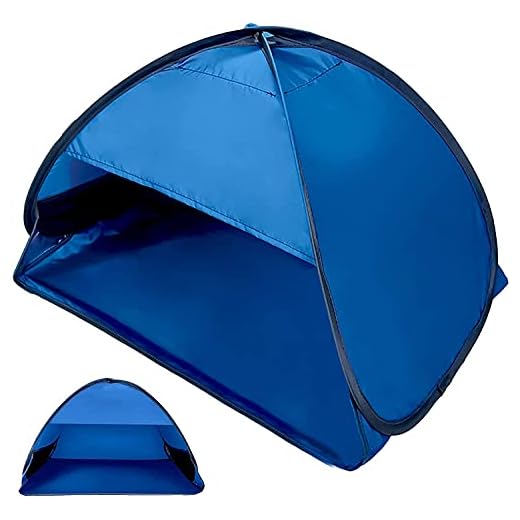 Namvo Mini tente de plage pop-up avec fermeture éclair, portable, abri de soleil, protection de la tête pour pique-nique, plage, camping