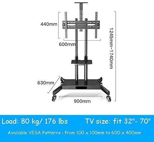 Soporte móvil para TV de 32 a 70 pulgadas con ruedas miniatura 2