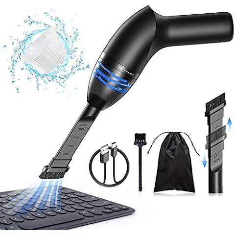 Hayousui 4.3Kpa Keyboard Vacuum Cleaner Mini：Handheld Computer Vacuum Cordless for Car Laptop Sewing Machine Portable Keyboard Vac USB Desk Crumbs Dust Cleaners Cover