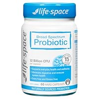 Life-Space Broad Spectrum Probiotic Capsules - 32 Billion CFU - 15 Strains, 60 count