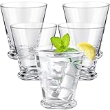 Sliner 4 Pcs Mint Julep Cups 12oz Derby Glass Mint Julep Glasses Cocktail Glasses Set for Derby Party Decorations, Horse Racing Accessories, Birthday Party Supplies