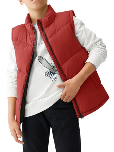 Image of Meikulo Boys Puffer Vest Zip Up Quilted Gilet Sleeveless Jackets