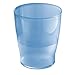 InterDesign Franklin Wastebasket Trash Can, Cobalt Blue