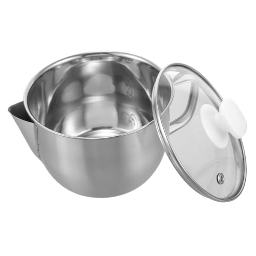 Alipis Artefatto del filtro dell'olio Separatore olio Pentola filtraggio olio contenitori per alimenti vaso separatore di grassi barattolo di grasso Acciaio inossidabile Silver