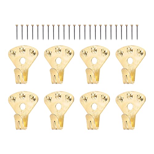DOITOOL Kit de ganchos de pendurar com moldura fotográfica de 8 peças com 24 peças de pregos para pe