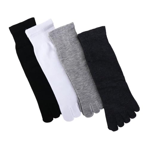 Kopida 4 Pairs Toe Socks Cotton Athletic Running Five Finger Socks