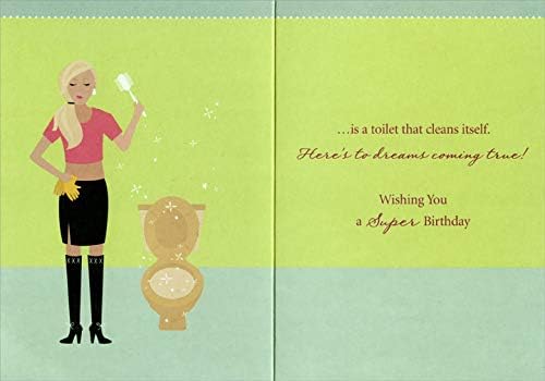 Designer Greetings My Idea of a Super Bowl Funny : Humorous Feminine Birthday Card for Her : Woman : Women