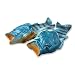 Uniqstore Sandales de plage au style poisson, chaussures créatives, pour homme et femme - Bleu - bleu, 33/34 EU