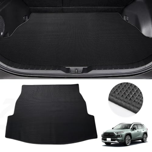 Temiry rav4 ラゲッジマット2D 耐汚れ 車 ゴム製 ラゲッジマット 防水トランク 滑り止め rav4 アクセサリー キズ防止 ラゲッジマット rav4 50系 ラゲッジマット 防水 トランクマット 2D RAV4 ラゲッジマット, 2dmat0