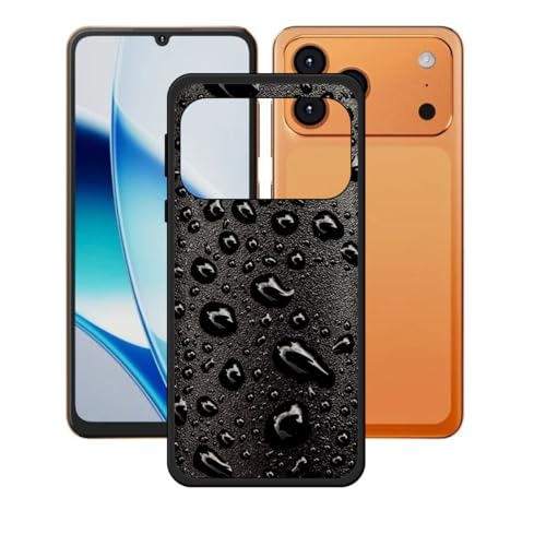 LCEHTOGYE �K�p Hotwav A17 Pro Max�p�P�[�X�A�K�p Hotwav A17 Pro Max (6,75")�ƌ݊����̂��钴���^�u���b�N�\�t�gTPU�V���R���Q���P�[�X�ی�J�o�[- WZ15