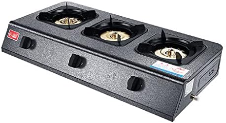 Gas Cooktop Commercial Low-Pressure Liquefied Gas Stoves, Powerful Direct Fire Gas Hob Stovetop(6 burners) ()