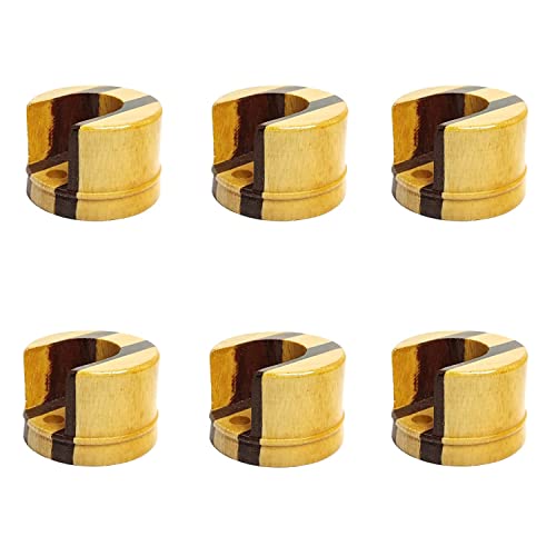 PARAS Luxury Wooden Solid Opaque Curtain Wall To Wall Rod Pocket Bracket, Solid Curtain Rod Holder Conceal For 25 Mm/Rod 1 Inch Pack Of 6 Pc