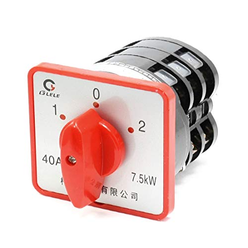 New Lon0167 AC 380V Destacados 40A Bloqueo 7.5KW eficacia confiable 12 Terminales Interruptor de cambio de combinación de leva de 3 posiciones(id:af7 9f f9 2b0) Cover