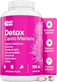 Cardo Mariano 3X ACCIÓN con Cúrcuma, Diente de León, Alcachofa, Cola de Caballo, Colina & Desmodium | Depurativo DETOX para apoyo Hepático, Diurético y Digestivo | 155 Cáps.