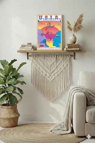 Image of BLINKART Landscape Aesthetic Modern Art Walls With Frame | Natural Wood Texture | Living Room Bedroom Office Wall Decoration | Poster Home Decor Frames Wall Bedroom | 12x8 Inches (D375)