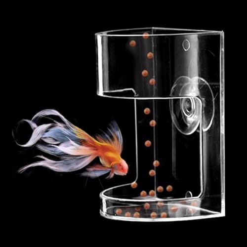 Image of Fish Feeder Oval Back Flat Automatic Feeders Reduced Filter Clogging Tank Suitable for All Kinds of Food Tank Accessories