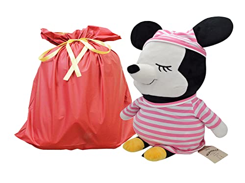 ミニーマウス 抱き枕 パジャマ ピンク 添い寝枕 約55cm (ラッピング袋付き)【セット買い】ディズニー