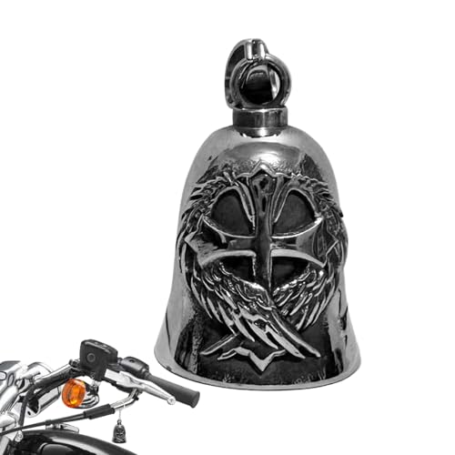 Doiyislem Campana De La Suerte Para Motocicleta,Amuleto De La Suerte Para Motociclistas - Accesorio Llavero De Aleación Para Seguridad,Regalo Para Amantes Y Entusiastas Del Motociclismo