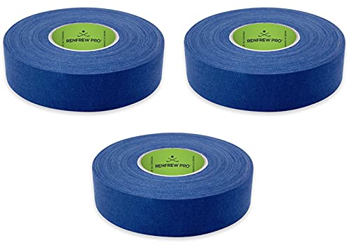 Renfrew Royal Blue Cloth Ice Hockey Tape - 3 Rolls