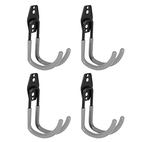Reehi Garage Hooks, Heavy Duty Garage Hook, Steel Wall Hook J Hooks Tool Storage Hook for Organizing Power Tool, Laddy, Bulk Items (4pcs)