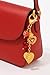 Mchic Gold Heart Keychain – Elegant Heart Bag Charm for Women, Cute Purse Accessory, Gold Tone